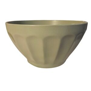 Anthropologie Matte Latte Fluted Bowl Sage Green Ceramic Portugal